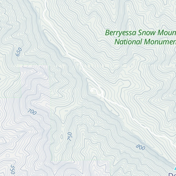 Map of Berryessa Peak