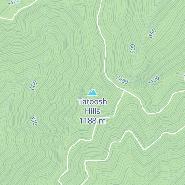 Map of Tatoosh Hills