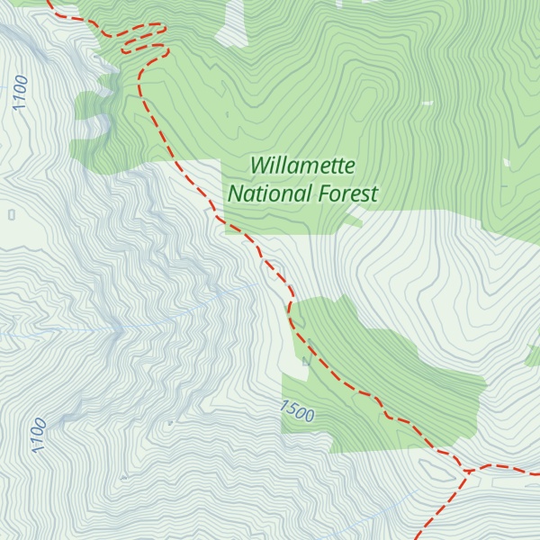 Map of Tipsoo Butte