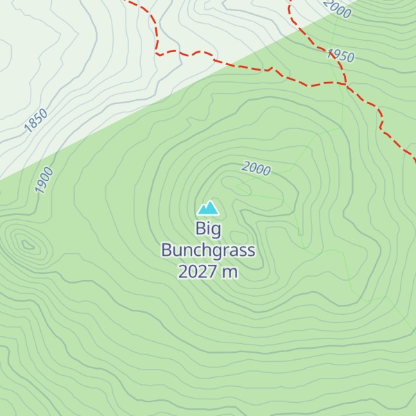 Map of Big Bunchgrass