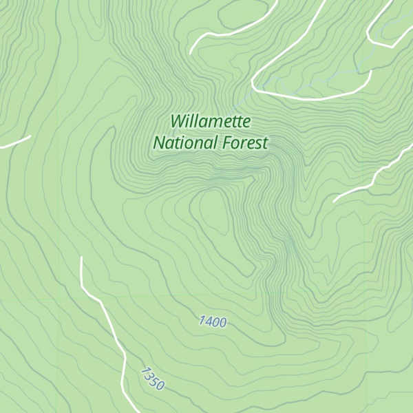 Map of Harter Mountain