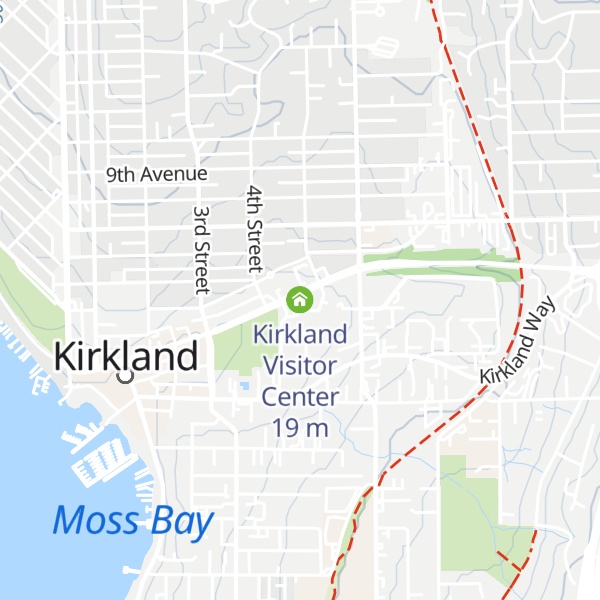 Map of Kirkland Visitor Center