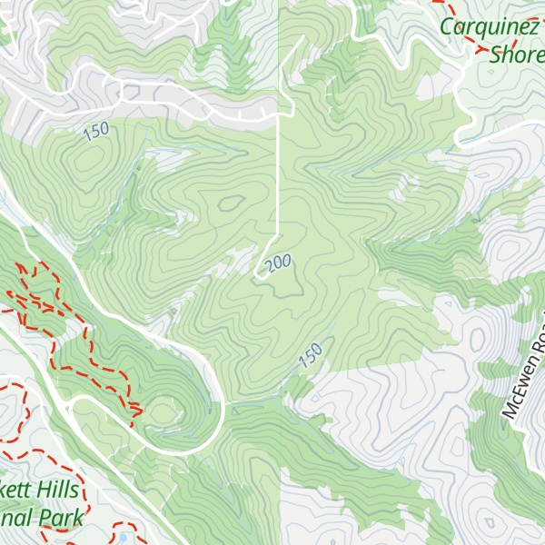 Map of Bush Hill