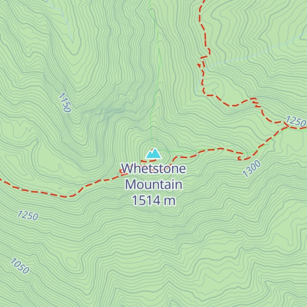 Map of Whetstone Mountain