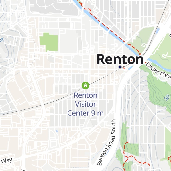 Map of Renton Visitor Center