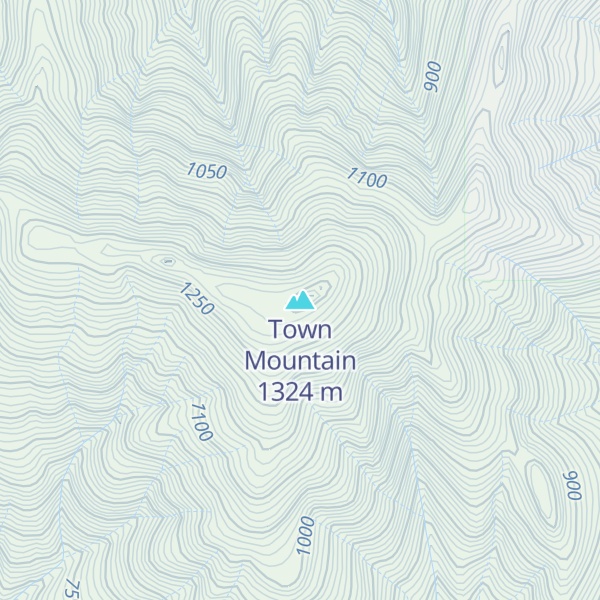 Map of Town Mountain