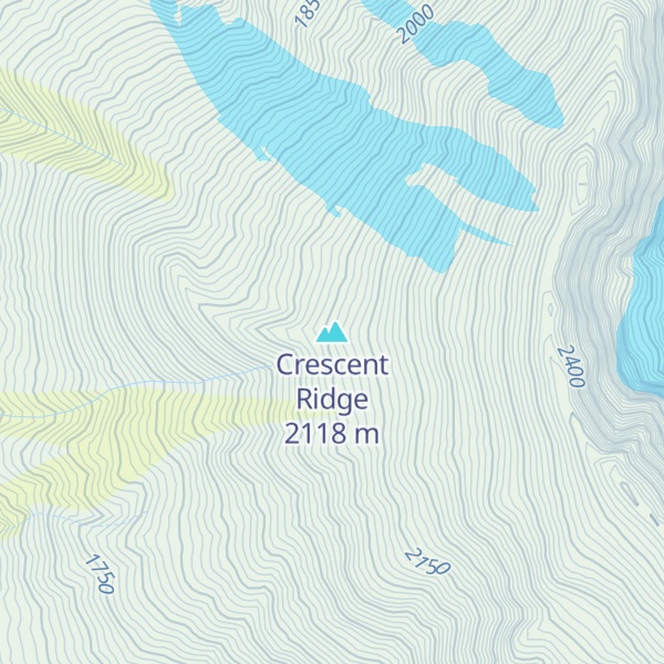 Map of Crescent Ridge