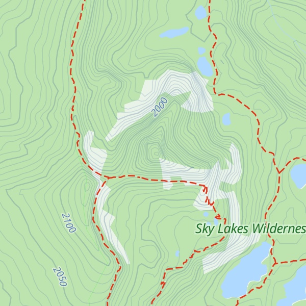 Map of Luther Mountain