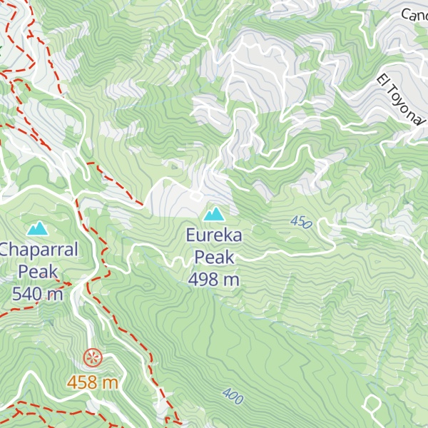 Map of Eureka Peak