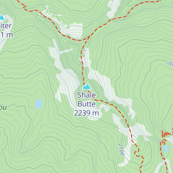 Map of Shale Butte