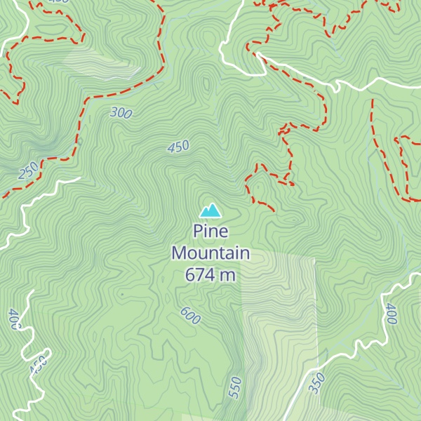 Map of Pine Mountain