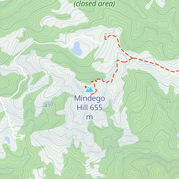 Map of Mindego Hill