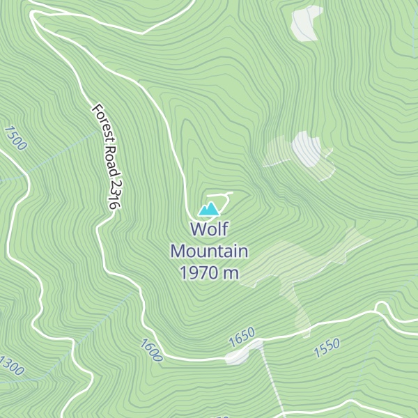 Map of Wolf Mountain