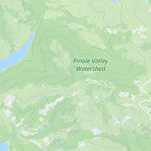 Map of Sobrante Ridge
