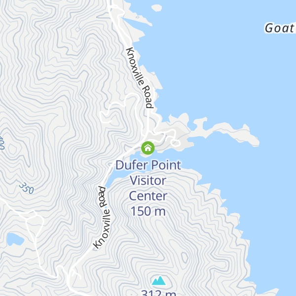 Map of Dufer Point Visitor Center