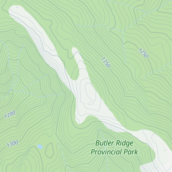 Map of Butler Ridge