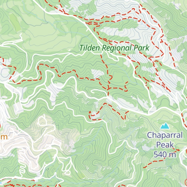 Map of Grizzly Peak