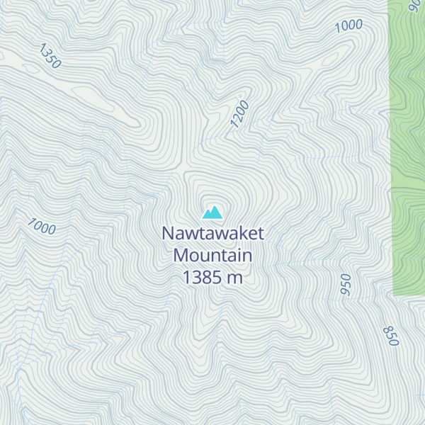 Map of Nawtawaket Mountain