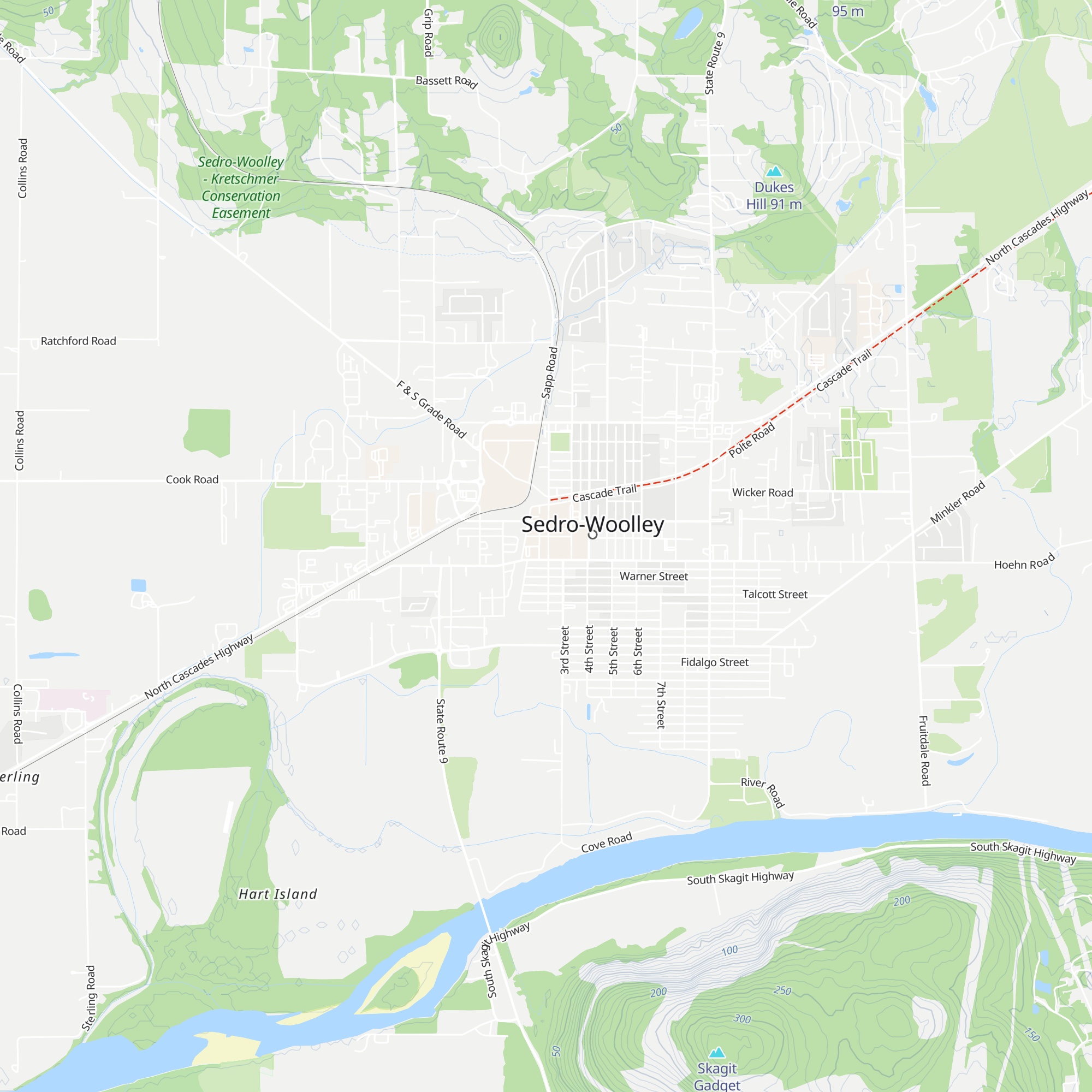 Sedro Woolley Chamber of Commerce map