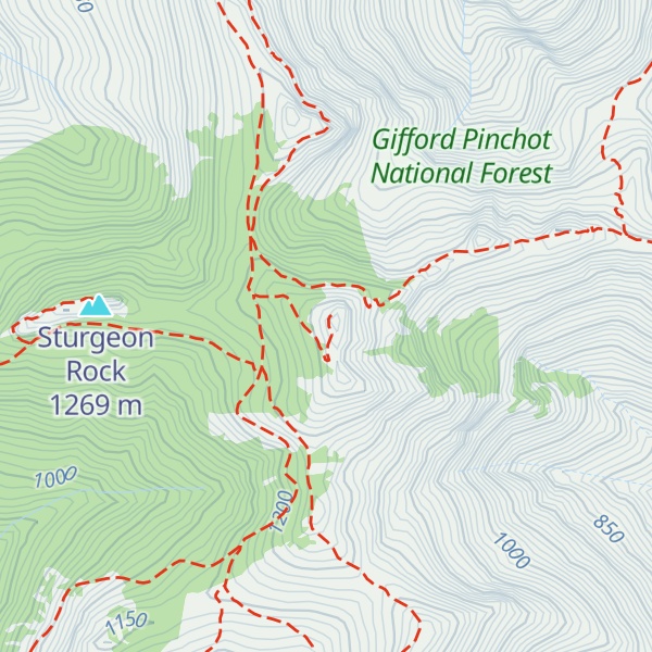 Map of Silver Star Mountain
