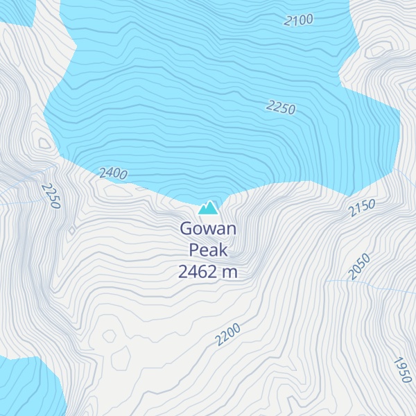 Map of Gowan Peak