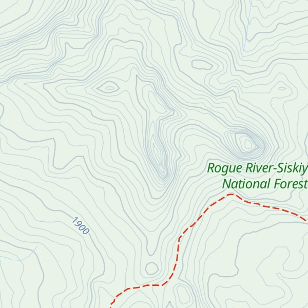 Map of Tom Mountain