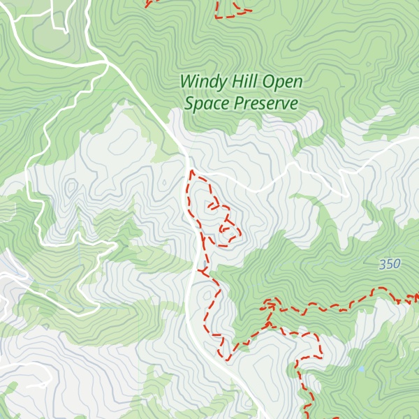 Map of Windy Hill