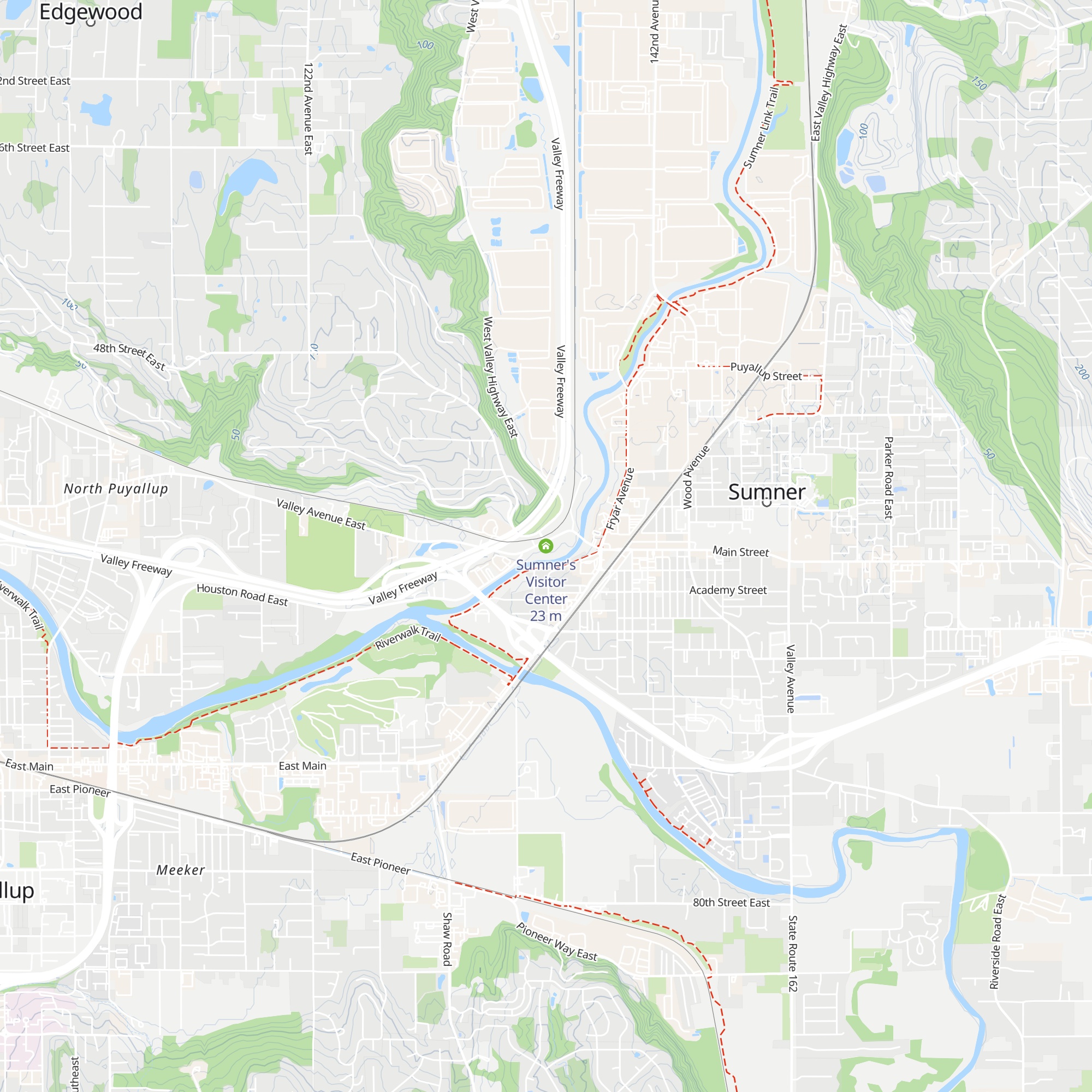 Sumner's Visitor Center map