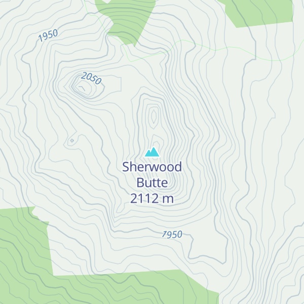 Map of Sherwood Butte
