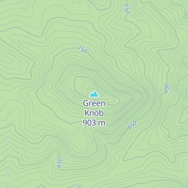 Map of Green Knob