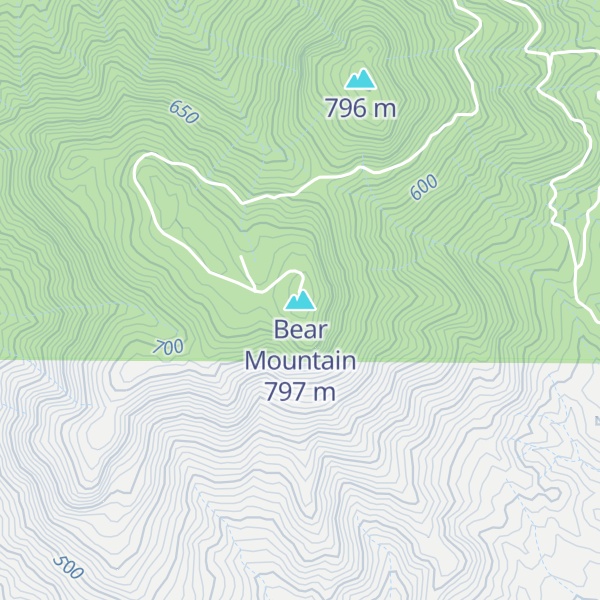 Map of Bear Mountain