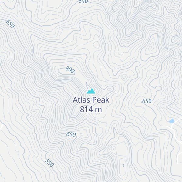 Map of Atlas Peak