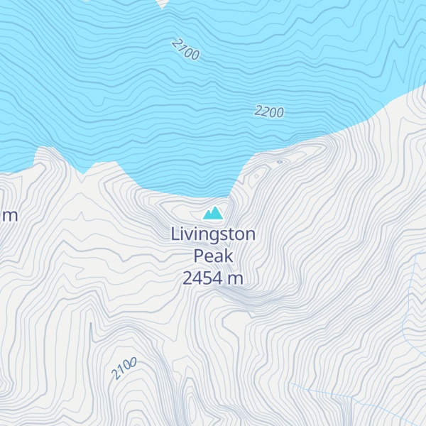 Map of Livingston Peak