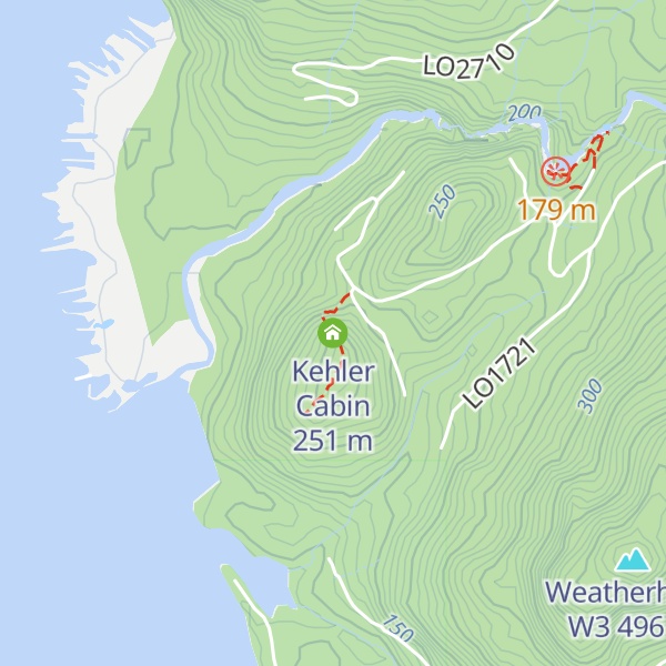 Map of Kehler Cabin