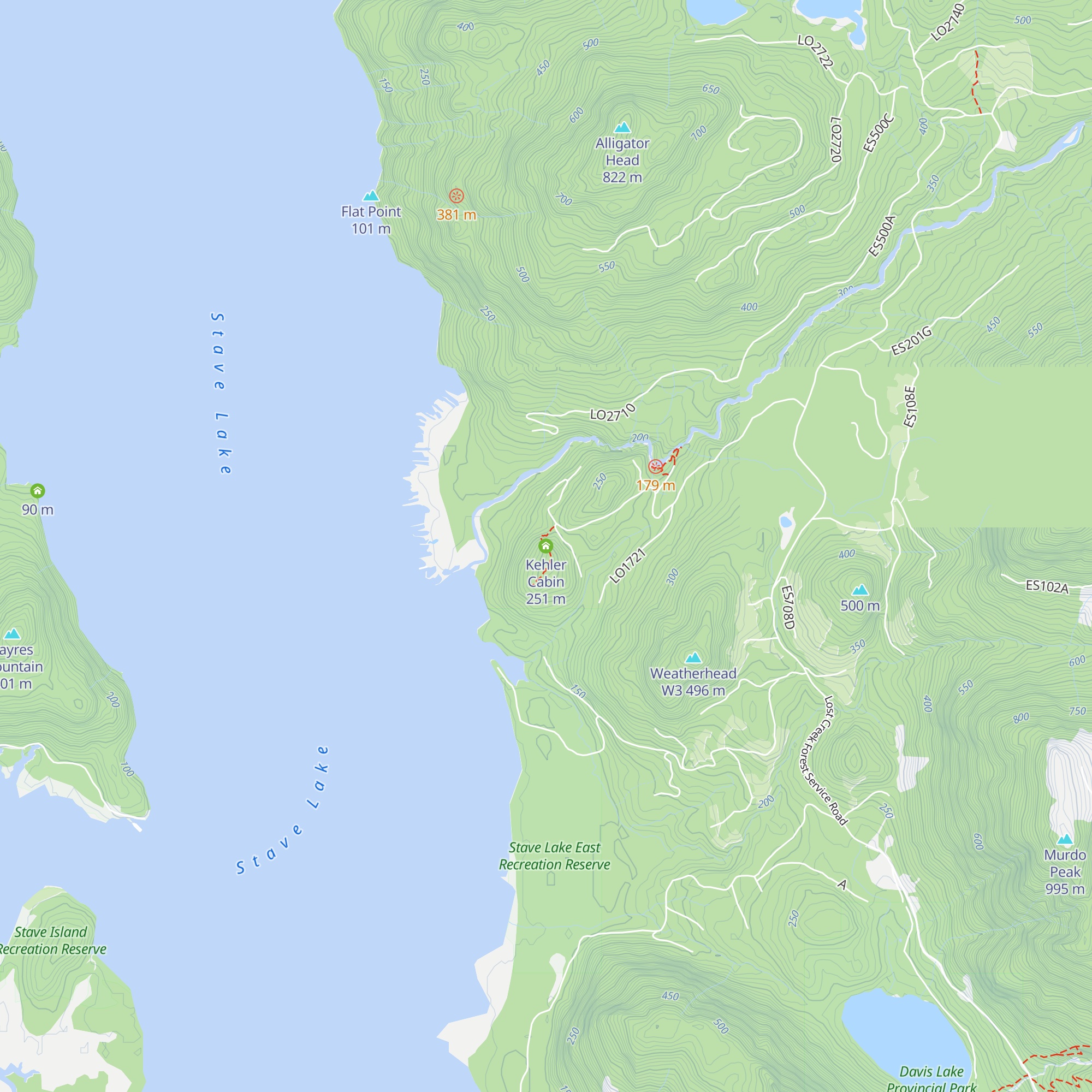 Kehler Cabin map