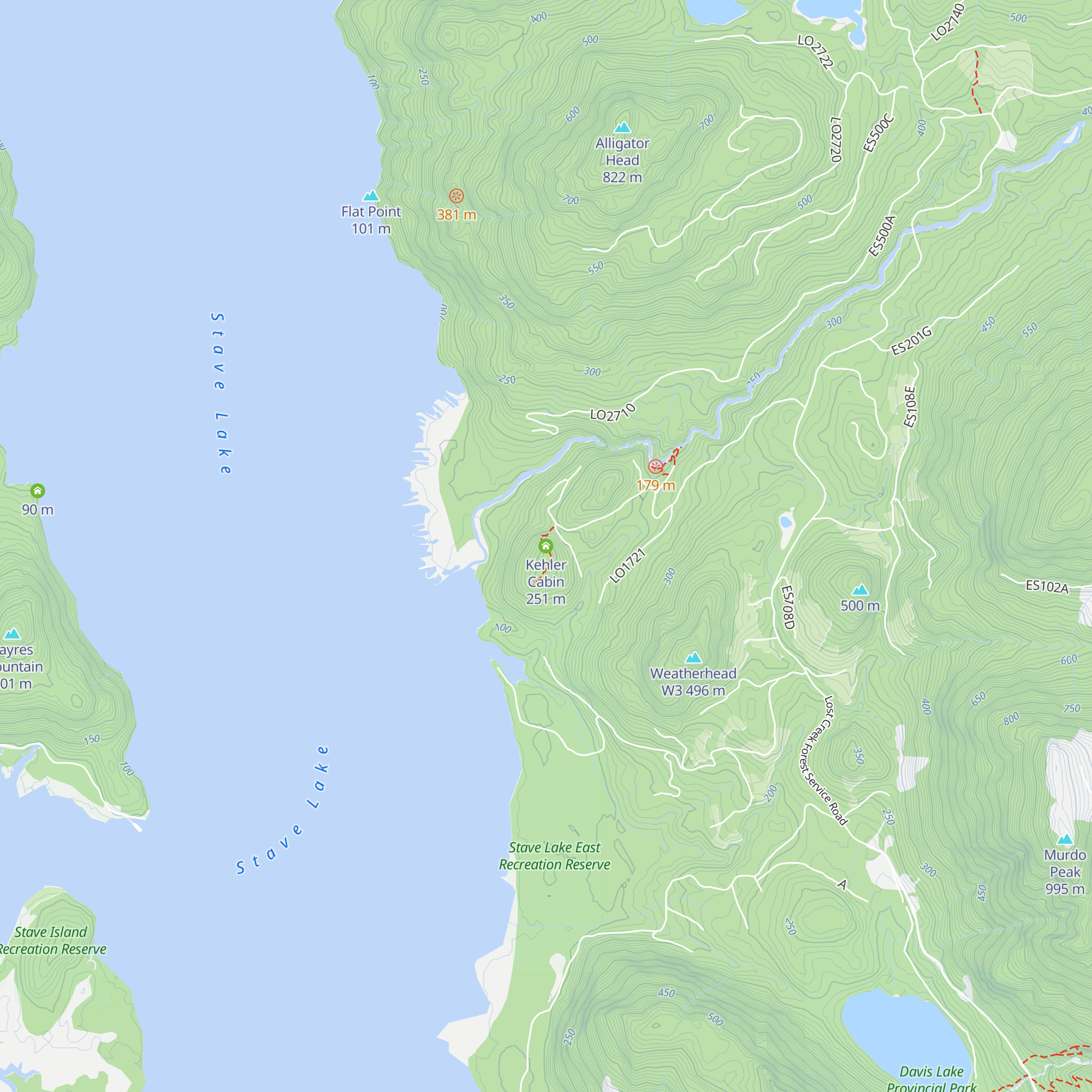 Kehler Cabin map