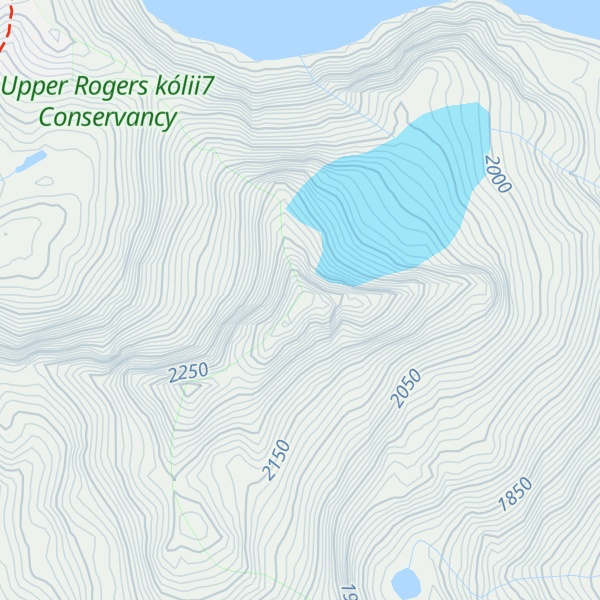 Map of Caltha Peak