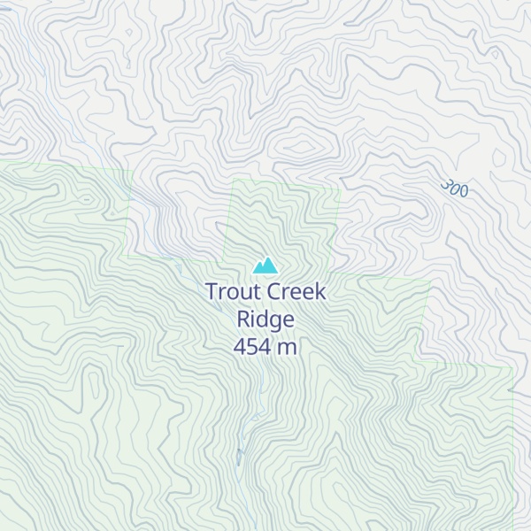 Map of Trout Creek Ridge