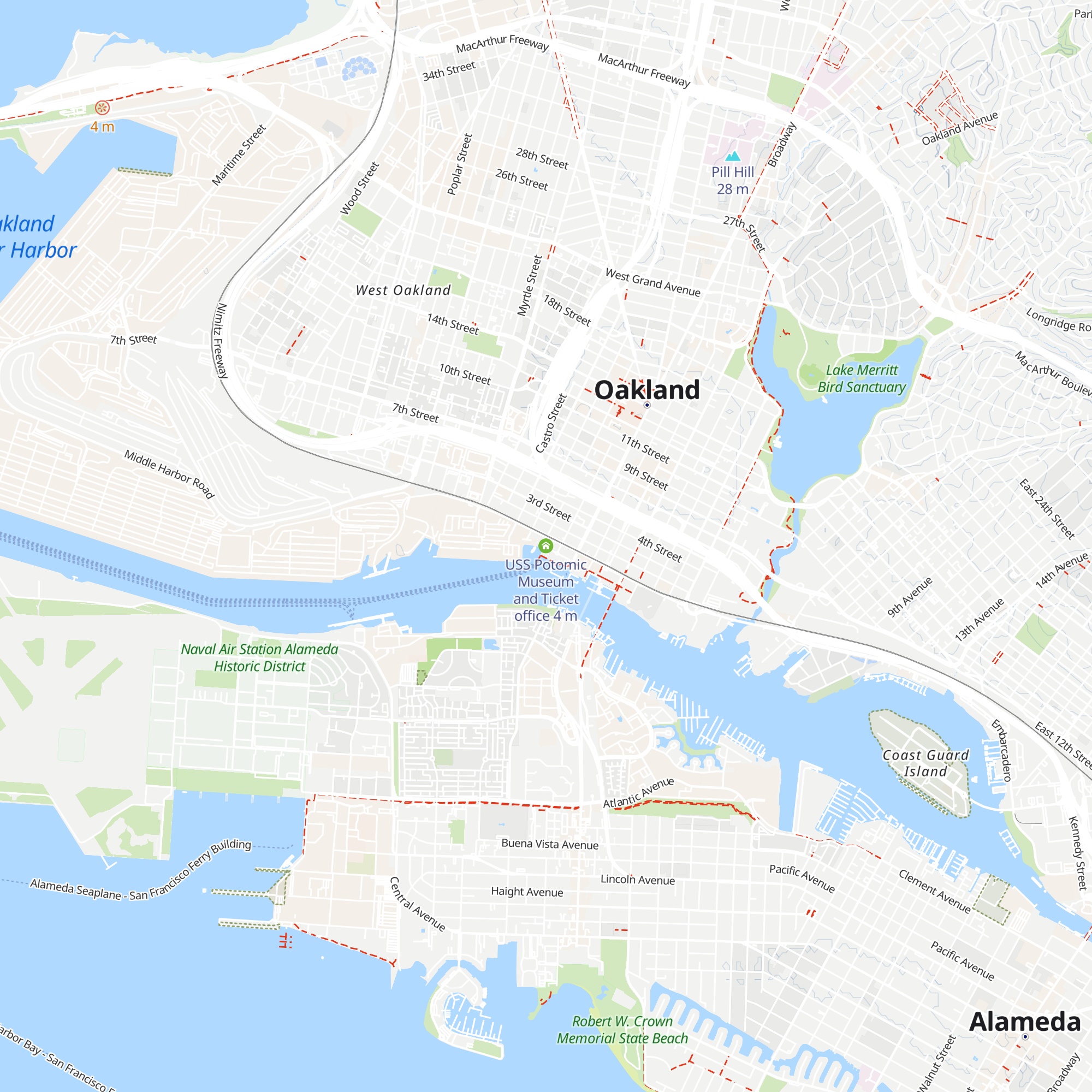 USS Potomic Museum and Ticket office map