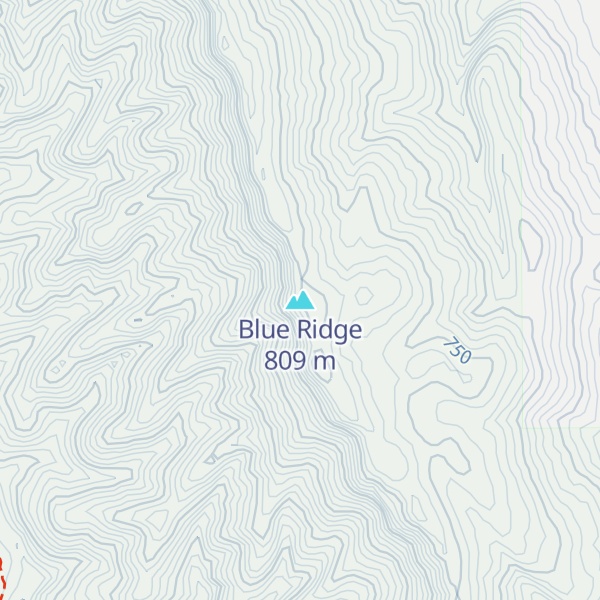 Map of Blue Ridge