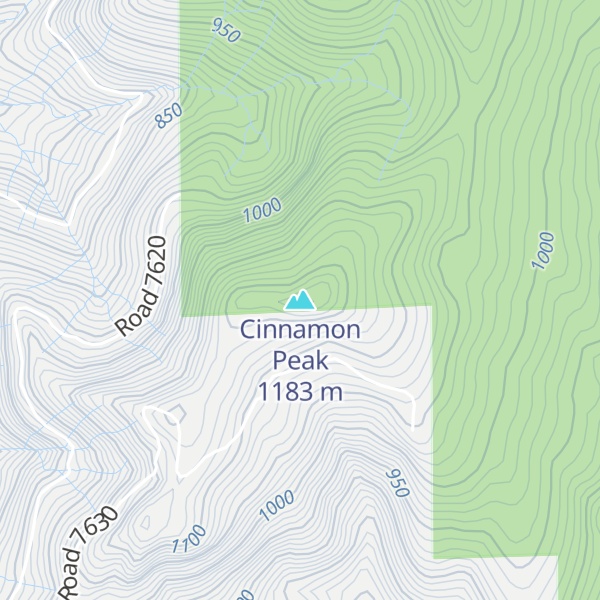 Map of Cinnamon Peak