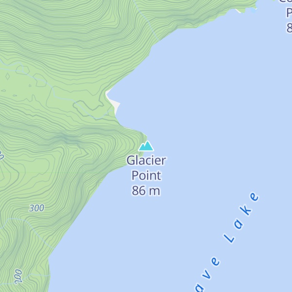 Map of Glacier Point