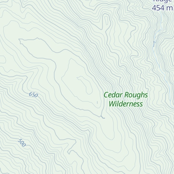 Map of Cedar Roughs