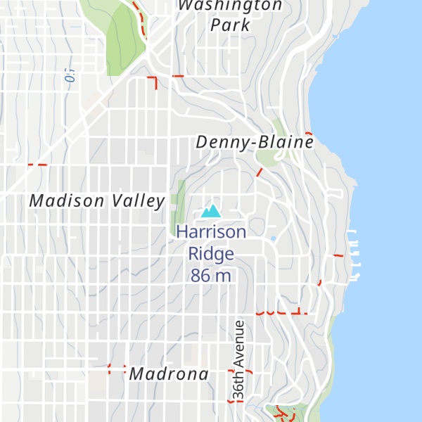 Map of Harrison Ridge
