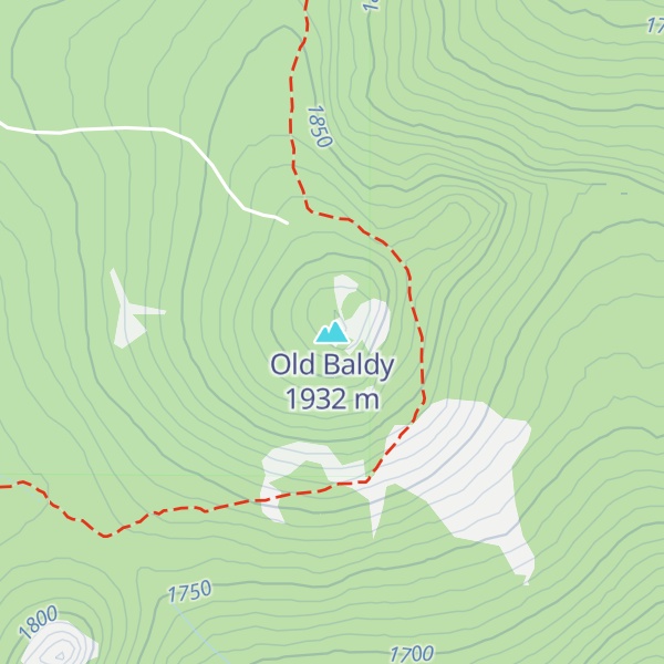 Map of Old Baldy