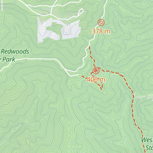 Map of Chalk Mountain