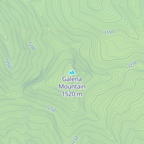 Map of Galena Mountain