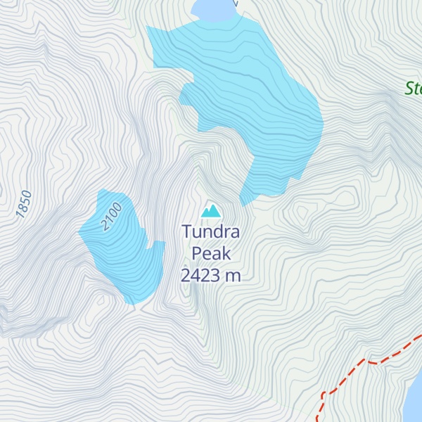 Map of Tundra Peak