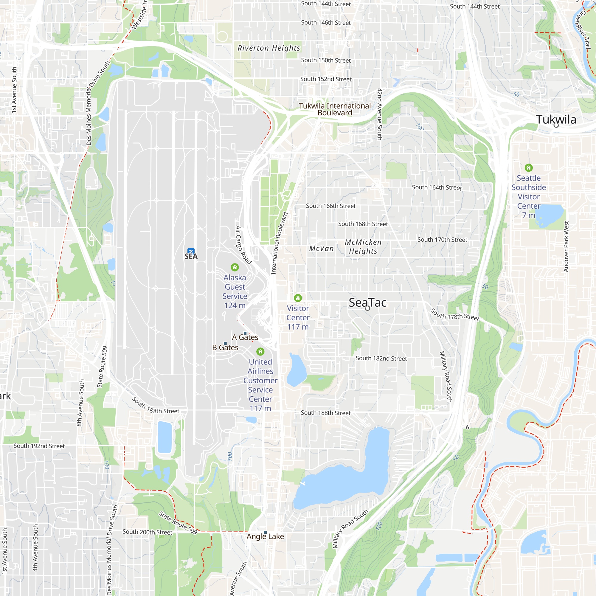 Visitor Center map