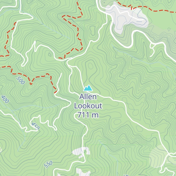 Map of Allen Lookout